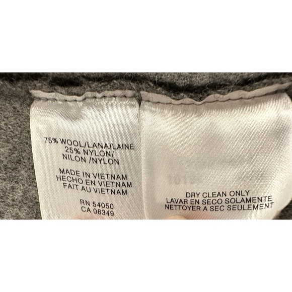 Jones New York Women’s Wool Blend Coatigan Blazer Gray Lightweight Jacket Size S - Picture 5 of 6